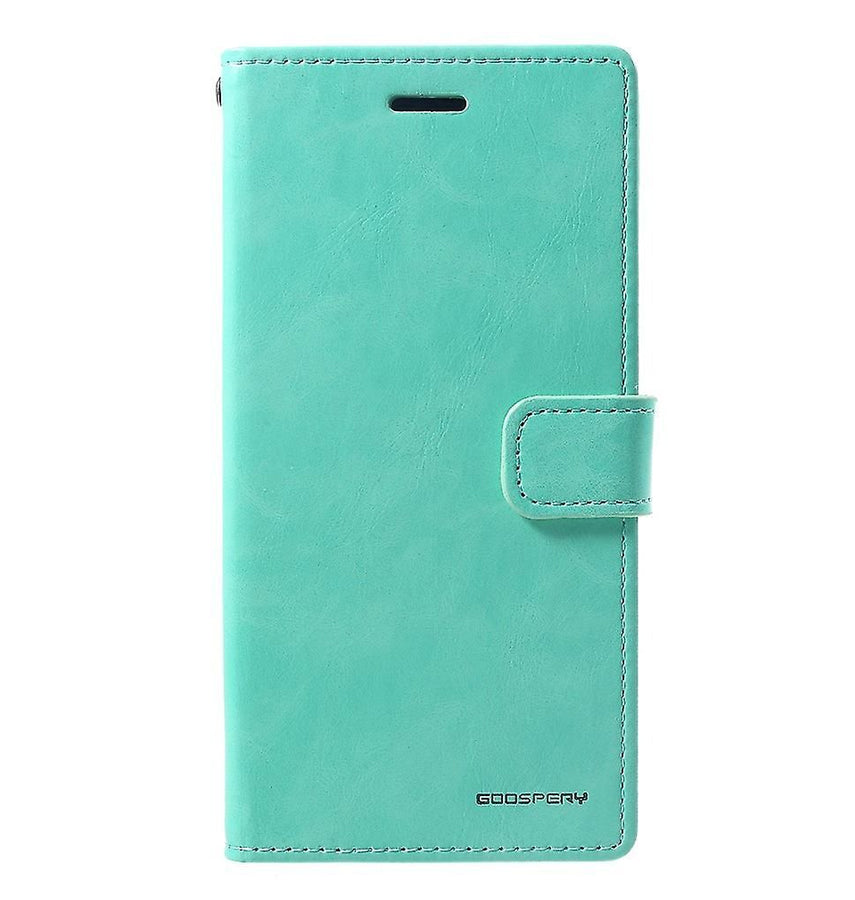 iPhone XR Wallet Case – Mint | Goospery Mercury Bluemoon PU Leather Flip Cover with Magnetic Closure & Anti-Theft Card Pockets image 0