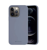 iPhone 14 Pro Silicone Case – Lavender & Grey | Goospery Mercury Dual-Tone Soft-Touch Matte Finish with Shock-Absorbent Protection image 0