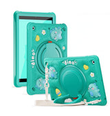 iPad 10.2 Survivor Generic Case with Shoulder Strap – Bubble Dino | Protective Cover with Slim, Durable & Stylish Design