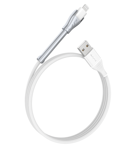 MVR Lightning Cable - White | MFi Certified 1.2m USB A, Fast Charging with Phone Stand image 4