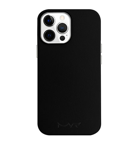iPhone 13 Pro Max Nappa Leather MagSafe Case – Black | MVR Premium Leather, Slim Fit, Durable Protection image 0