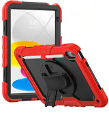 Apple iPad Pro 13" (2024) Case - Rainbow Red | Survivor Generic 360 Rotating Hand Strap Stand, Protective Cover image 0