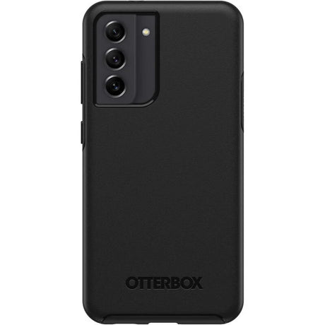Samsung S21 FE Case – Black | OtterBox Symmetry Series Rugged Protective Cover image 1