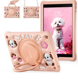 iPad 10.9 Survivor Generic Case with Shoulder Strap – Bubble Dog | Protective Cover with Slim, Durable & Stylish Design