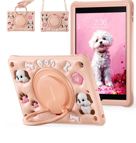 iPad 10.9 Survivor Generic Case with Shoulder Strap – Bubble Dog | Protective Cover with Slim, Durable & Stylish Design