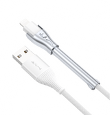 MVR Lightning Cable - White | MFi Certified 1.2m USB A, Fast Charging with Phone Stand image 1