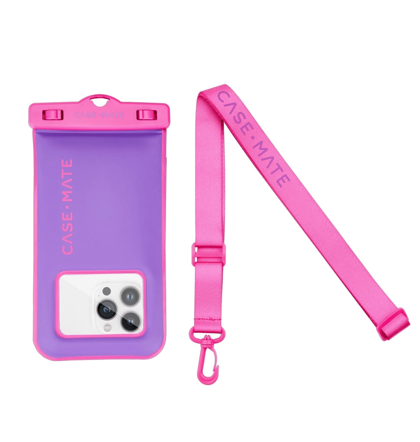 Case-Mate Waterproof Floating Pouch – Universal Purple/Fuchsia | Durable & Protective iPhone & Smartphone Accessory image 1