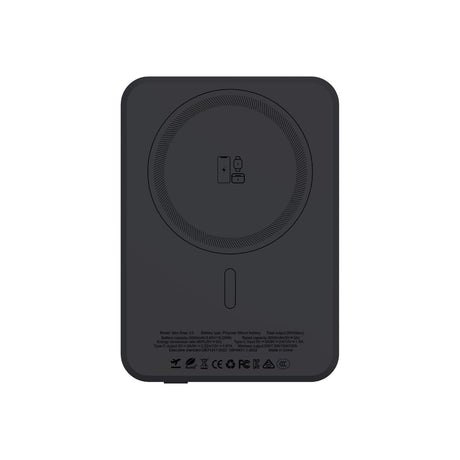MVR Slim Snap 3.0 5000mAh MagSafe Power Bank - Black