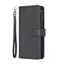 iPhone 17 Pro Zipper Wallet Case – Black | Multi-Slot Leather Wallet, Zipper Closure, MagSafe Compatible image 0