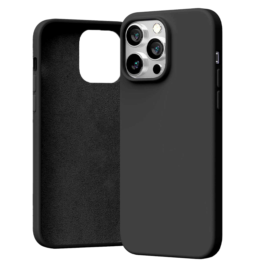 iPhone 14 Pro Max Silicone Case – Black | Goospery Mercury Ultra-Slim Anti-Slip Cover with Soft-Touch Finish image 0