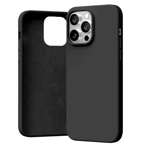 iPhone 14 Pro Max Silicone Case – Black | Goospery Mercury Ultra-Slim Anti-Slip Cover with Soft-Touch Finish image 0