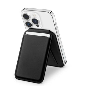 iPhone Wallet Case – Black| Apple MagSafe Leather Series, Premium Feel and Secure Magnetic Attachment image 0