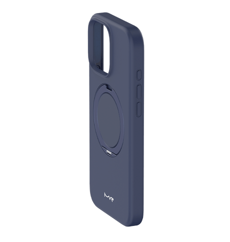 iPhone 16 Pro Max MVR Wave Silicone Case - Navy | Built In Adjustable Kickstand Back Cover image 1