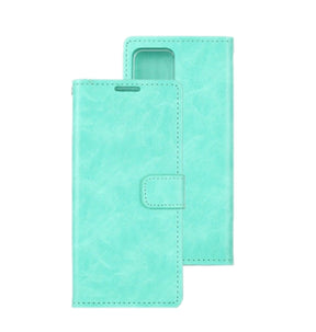 iPhone 14 Plus Wallet Case – Mint | Goospery Mercury Bluemoon PU Leather Flip Cover with Built-in Stand Function image 0