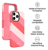 iPhone 15 MVR Stripe Vibe Back Cover - Pink Sakura image 4