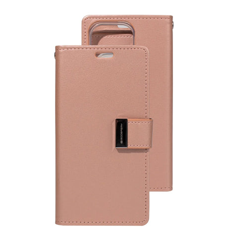 iPhone 17 Magsafe Case – Rose Gold | Mercury Rich Diary with Shockproof Protective Cover image 0