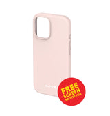 iPhone 17 Liquid Silicone Case – Blush | MVR Enhanced Grip Texture, Scratch Protection, MagSafe Compatible image 0