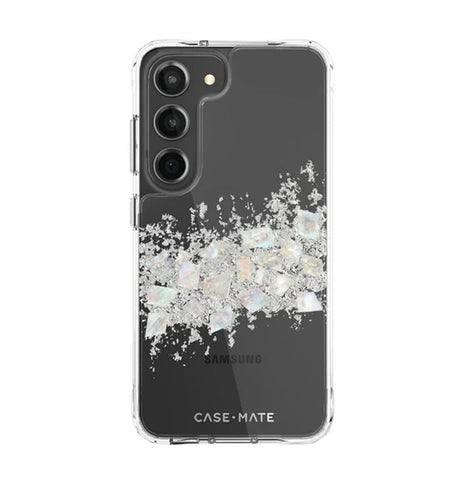 Samsung S23 Case – Clear | Case-Mate Karat Pearl Cover – Antimicrobial Protection & Elegant Finish image 0