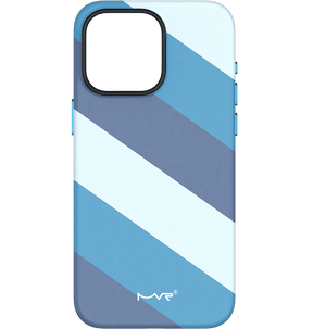 iPhone 15 Pro MVR Stripe Vibe Case - Celeste Blue | Perfect Fit Design, Soft Touch Protective Cover image 0