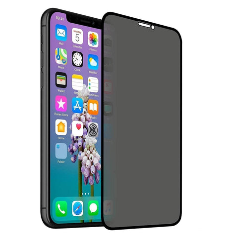 iPhone X/XS/11 Pro Generic Privacy Tempered Glass - Black | Scratch-Resistant, Perfect Fit Design image 0