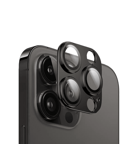 iPhone 14/14 Plus Alloy Glass Camera Lens Protector - Black | Scratch-Resistant, Perfect Fit Design image 0