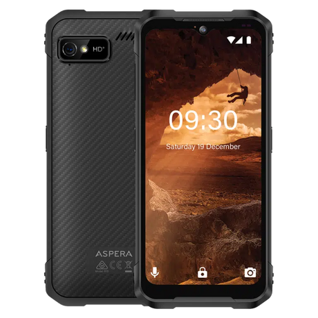 Aspera R10 - Black | 13MP rear + 8MP front | 6.52" HD+ display | 5100mAh Long Lasting battery Smartphone image 0