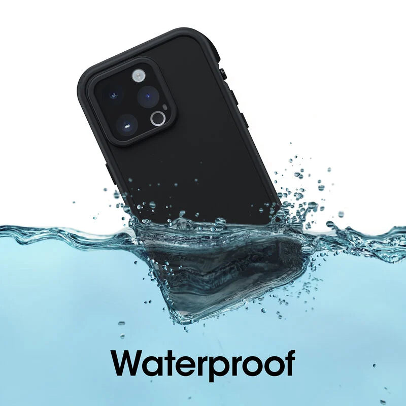 iPhone 14 Pro Magsafe Case - Black | OtterBox FRE MagSafe Rugged Protection Back Cover image 2
