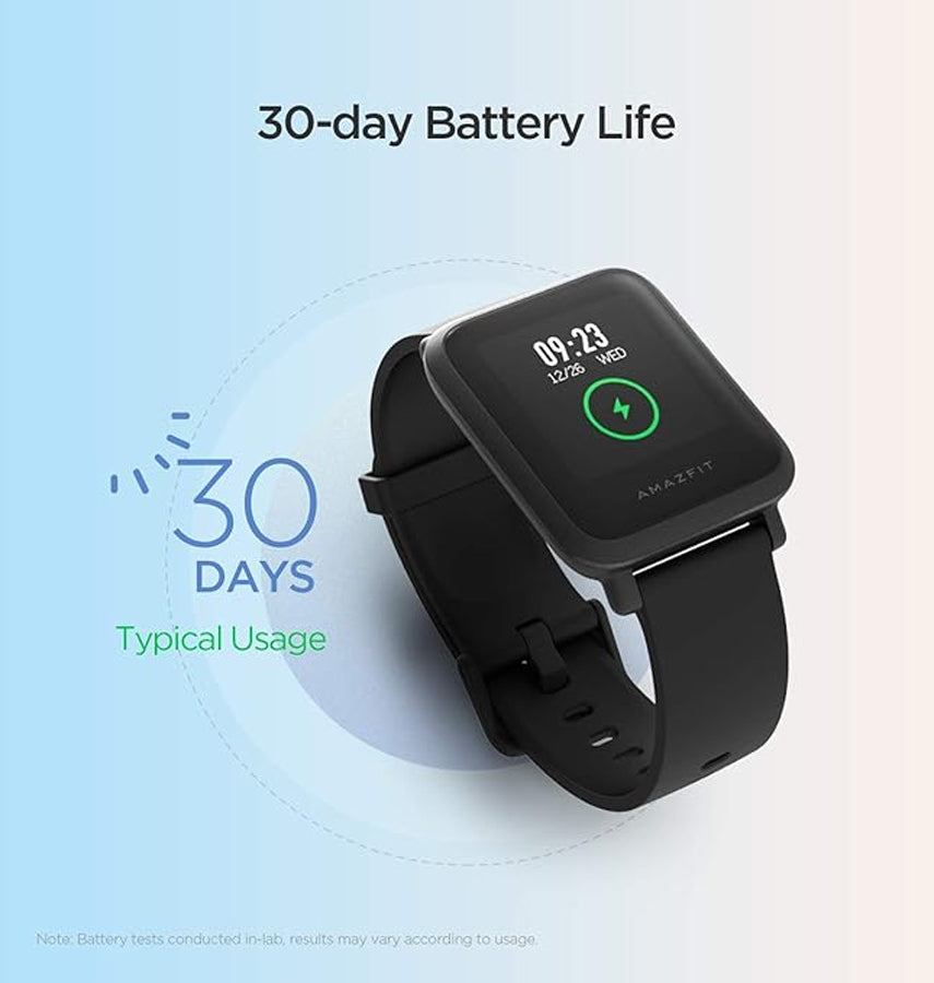 Amazfit Bip S Smartwatch - Black | 40 - Day Battery, Always - On Display, GPS, 5ATM Waterproof, Activity Tracking image 2