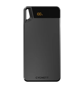 Cygnett ChargeUp Boost 4th Gen 20K mAh Power Bank- Black(CY4751PBCHE)Triple Port(Dual USB-A 15W+1xUSB-C 15W),15cm USB-C Cable,15W Max,2 Years Warranty image 0
