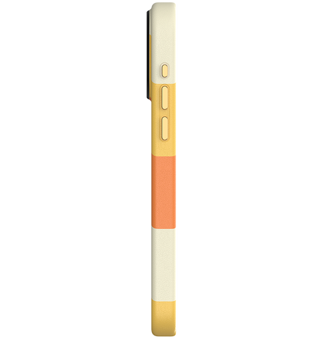 iPhone 15 Pro Max MVR Stripe Vibe Case - Apricot Yellow | Perfect Fit Design, Soft Touch Protective Cover image 3
