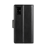 Samsung A13/A04s Diary Case - Black | Hanman Flip Cover with Clasp, Card Slots & Full Protection