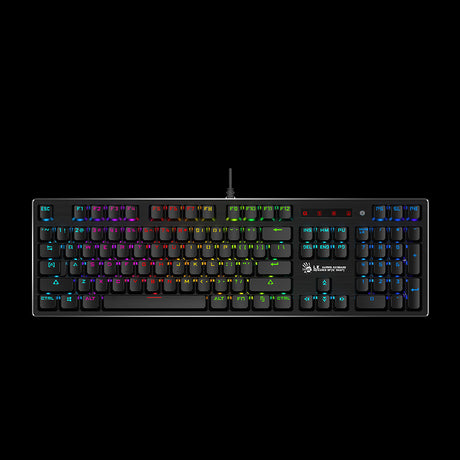Bloody B820R Keyboard – Black | RGB Backlit, Light Strike Mechanical Switches, Durable Gaming Performance