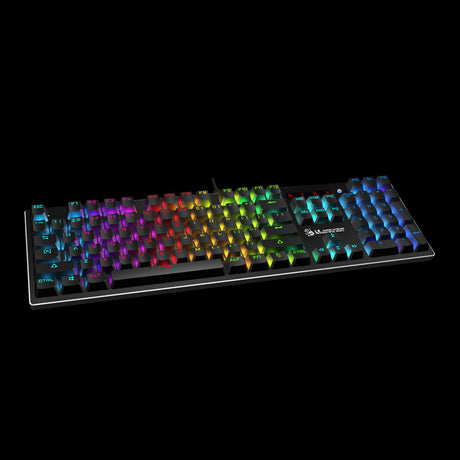Bloody B820R Keyboard – Black | RGB Backlit, Light Strike Mechanical Switches, Durable Gaming Performance