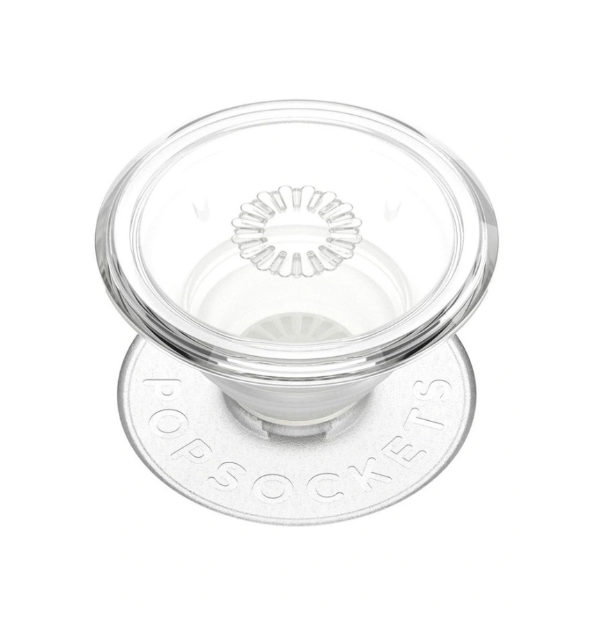 PopSockets PopGrip Phone Holder - Clear |with Expanding Kickstand, Adhesive Grip image 0