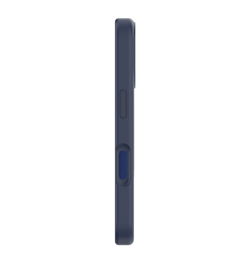 iPhone 16 MVR Liquid Silicone Stand Case - Navy Blue | Soft - Touch, Adjustable Kickstand image 2
