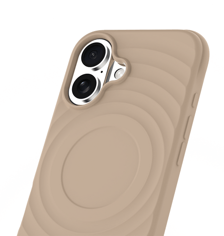iPhone 16 MVR Wave Silicone Case - Tortilla | Shockproof & Slim Fit Back Cover image 2