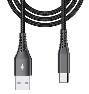 Beetle 20cm USB-A to USB-C Charging Cable (CM-3) - Black | Compact Fast Charging Cable image 0