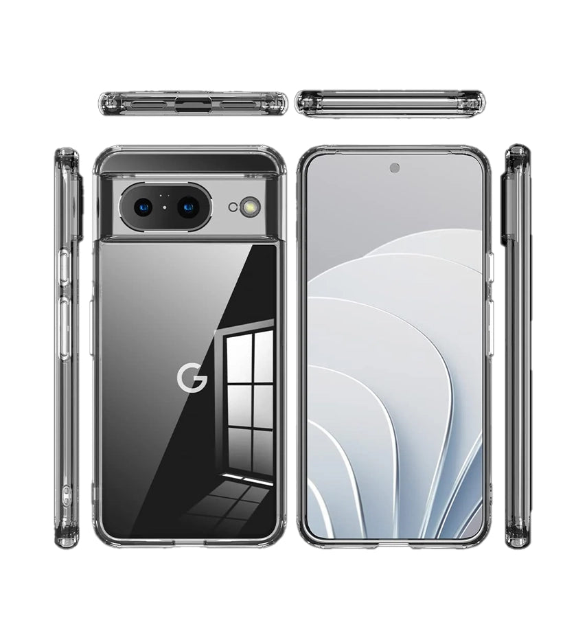 Google Pixel 8 2mm Hard Case - Clear | Slim Transparent Protective Cover with Scratch & Impact Resistance image 1
