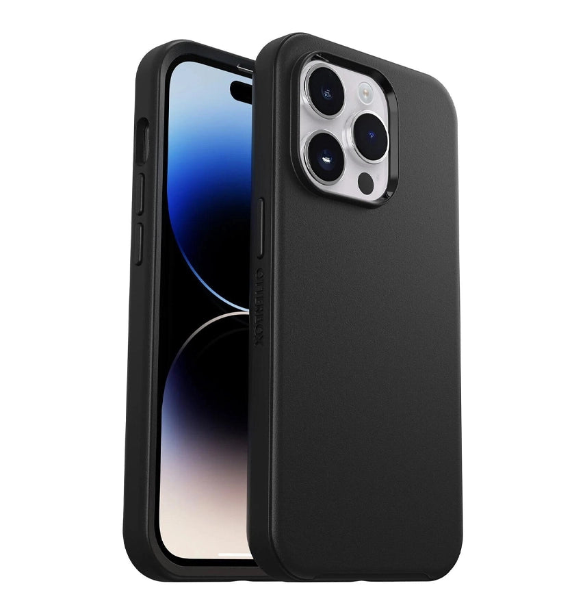 iPhone 14 Pro – Black | OtterBox Symmetry Series, Antimicrobial Soft Touch Protective Cover image 0