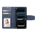 iPhone 17 Air  Leather Case – Navy | Hanman Magnetic Detachable Wallet Design, MagSafe Compatible