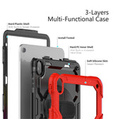 Apple iPad 10.9 (10th Gen) Case - Red |Survivor Generic Rugged Case with Hand Strap, Shockproof & Scratch - Resistant Protective Cover image 3