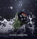 Amazfit T - Rex Army Green Sport Band - Heavy - Duty TPU, Sweatproof, Adventure - Ready Design image 4