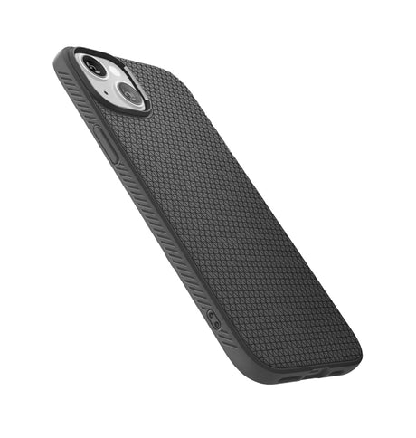iPhone 15 Plus Triangle Pattern MagSafe Case - Black | Rugged Shockproof Back Cover image 2