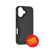 iPhone 17 MVR Armour Case – Black | Matte Anti-Slip Grip, Wireless Charging image 0