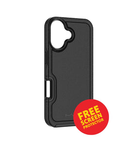 iPhone 17 MVR Armour Case – Black | Matte Anti-Slip Grip, Wireless Charging image 0