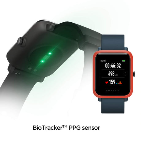 Amazfit Bip S Smartwatch – Red/Orange | 40-Day Battery Life, GPS, Always-On Color Display, 5ATM Waterproof image 3