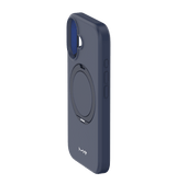 iPhone 16 MVR Liquid Silicone Stand Case - Navy Blue | Soft - Touch, Adjustable Kickstand image 1