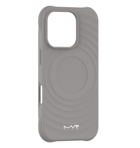iPhone 16 Pro Max MVR Wave Silicone Case - Grey | MagSafe Compatible Protective Cover image 0
