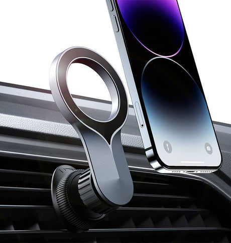 Beetle R6 MagSafe Car Phone Holder | 360° Rotating Magnetic Mount with Strong N52 Magnets & Vent/Dashboard Installation (2024 Model) image 0