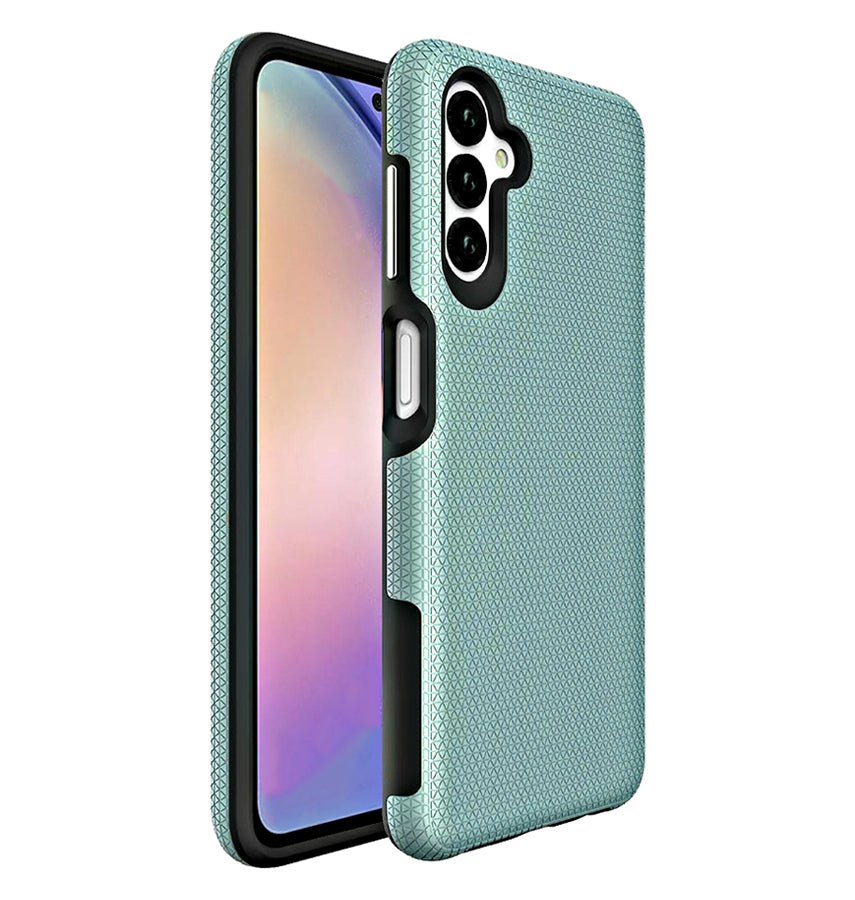Samsung Galaxy A25 Triangle Geometric Case - Mint | Rugged Shockproof Back Cover image 0